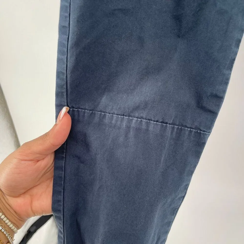 H&M Boys Navy Blue 100% Cotton Joggers Size 8 | Elastic Drawstring Waist